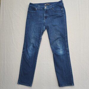 Levi's Jeans women's size 14 M denim blue colour mid rise skinny